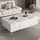 stilvora Couchtisch Weiß MDF 100 x 41,5 x 60 cm