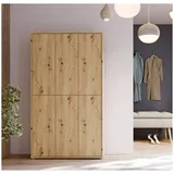 Forte Garderobenschrank Alice Springs Holzoptik Braun Eiche