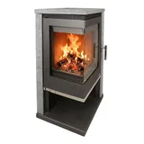 Eck-Kaminofen Admiral II Speckstein - Grau