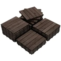 Yaheetech Holzfliesen B-Braun 30 x 30 cm 27 St.