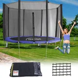 Terena Sicherheitsnetz für Trampolin schwarz 3,66 m