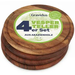 KESPER Vesperteller aus Akazienholz – stilvoll & funktional