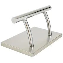 Barberpub Fußstütze Barberpub Edelstahl Fußstütze Friseurfußstütze mobile Fußpedal FT001 silberfarben