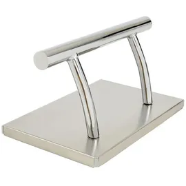 Barberpub Fußstütze Barberpub Edelstahl Fußstütze Friseurfußstütze mobile Fußpedal FT001 silberfarben