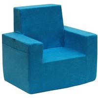 Classic Kindersessel, Kinder Sessel, Sofa, Kinderstuhl, Schaum, Umweltfreundlich (Hellblau)