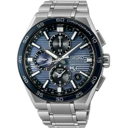 Seiko SSH175J1 Astron GPS Solar Herrenuhr Chronograph Titan/Blau