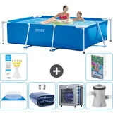 Rechteckiger Frame Pool - 220x150x60 Cm - 7-teilig  S124