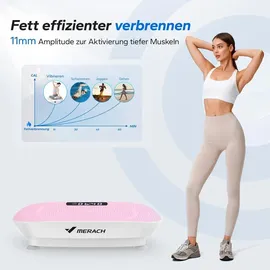 Merach Vibrationsplatte Rosa