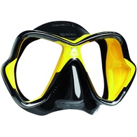 Mares Erwachsene Taucherbrille Mask X-Vision Ultra LS, Schwarz/Gelb, BX, 411052