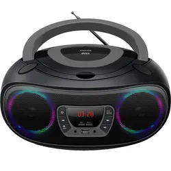 Inter Sales DENVER TCL-212BT - Ghettoblaster - 4 Watt - Grau