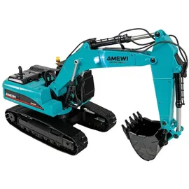 AMEWI RC-Baumaschine Bagger 14CH RTR blau/petrol (G705E)