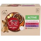 Purina ONE Mini Active Rind & Ente - 10 x 85 g