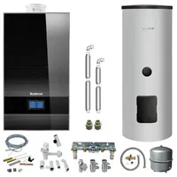 Buderus Logaplus Paket W46S schwarz mit Regelung BC400 und