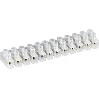 Goobay Lüsterklemme, 6mm2, 12er Reihe, transparent