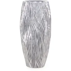River Bodenvase wellenförmige Struktur Ø 45 cm, Höhe 100 cm aluminium