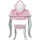 Teamson Kids Kinder-Schminktisch, Pink, Holzwerkstoff, Mode, Freiform, 63x99x32 cm, Babymöbel, Kinderkommoden