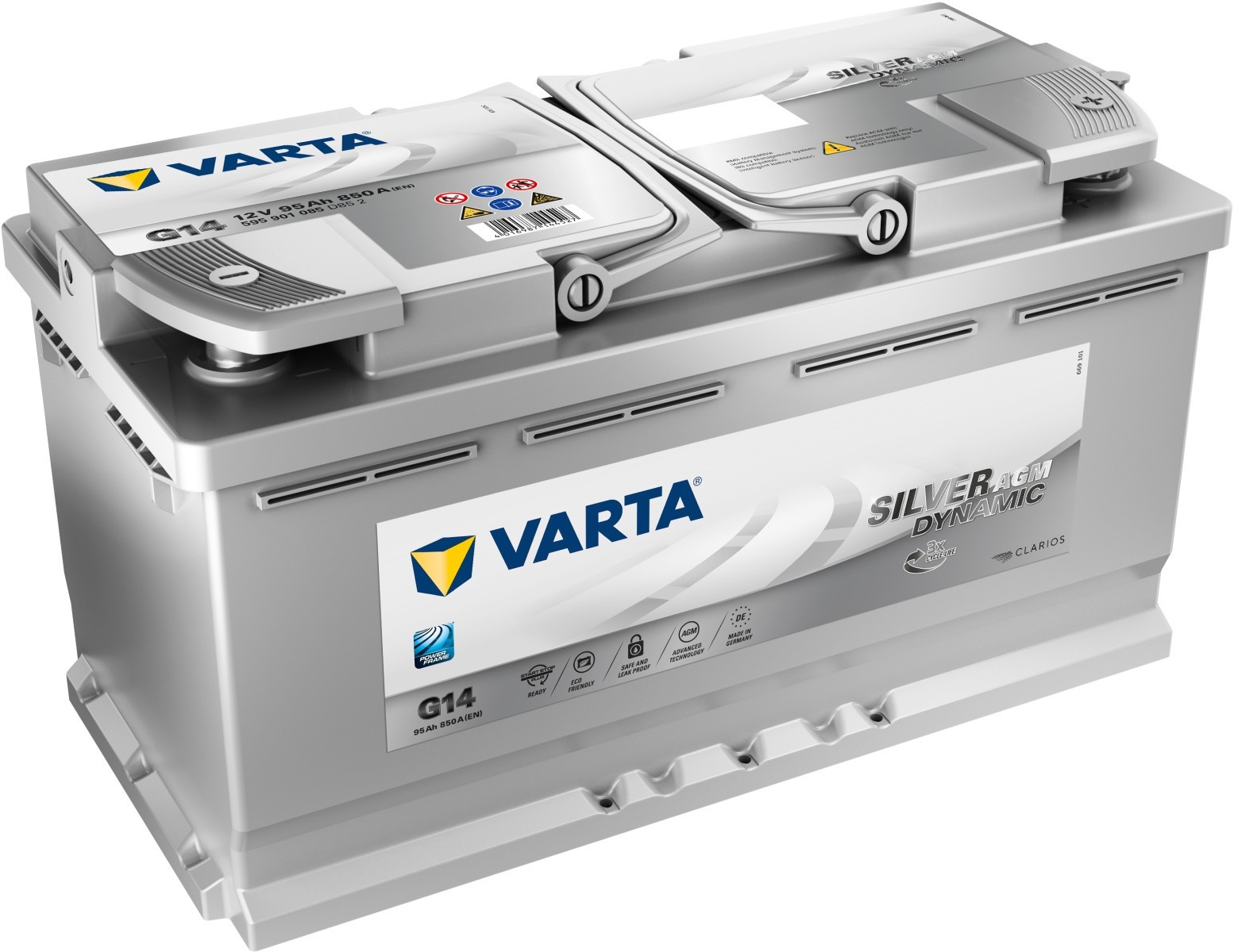 VARTA Starterbatterie SILVER dynamic AGM5.13Lfür