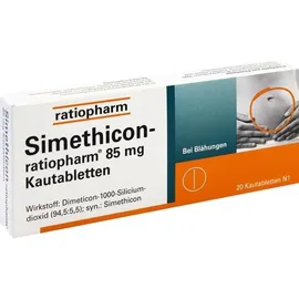 Ratiopharm Simethicon-ratiopharm 85 mg Kautabletten