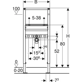 Geberit Duofix Waschtisch 112 cm,