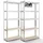 Arebos Schwerlastregal Metall 180x90x40 cm silberfarben 5 Böden 875 kg Traglast