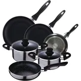 San Ignacio Set Kochgeschirr 16/20/24 cm, 5 Stücke - Black Ø One Size