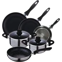 San Ignacio Set Kochgeschirr 16/20/24 cm, 5 Stücke - Black Ø One Size
