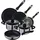 San Ignacio Set Kochgeschirr 16/20/24 cm, 5 Stücke - Black Ø One Size