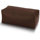 Green Bean Sitzhocker Kunstleder 70 x 33 x 28 cm Dunkelbraun