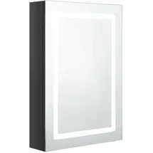vidaXL Spiegelschrank 50 cm schwarz