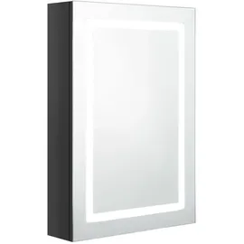 vidaXL Spiegelschrank 50 cm schwarz