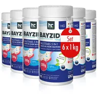 BAYZID® 6x 1 kg Multitabs 200g 5in1 für Pools