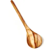 Das Olivenholzbrett Kochlöffel aus Olivenholz mit rundem Stiel 35 cm