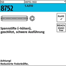 F. REYHER Nchfg. GmbH & Co. KG Spannstift ISO 8752 geschlitzt 5 x 12 50 Stück