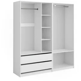 Vicco Kleiderschrank Elmo 80 x 200 x 0 cm Weiß