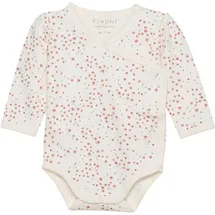 FIXONI Kinder Langarmbody "Wrap Body LS w.AOP" in Rosa | Gr.: 50