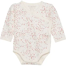 FIXONI Kinder Langarmbody "Wrap Body LS w.AOP" in Rosa | Gr.: 50