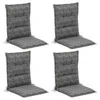 GO-DE Sitzauflage 108 x 50 cm grau floral 4 St.