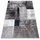 oKu-Tex Teppich Wohnzimmerteppich [120x170 cm] weicher Kurzflor grau blau meliert - Grauer Teppich für das Wohnzimmer - Carpet Living Room - geometrisches Patchwork Design - Deutsche Marke
