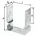 GAH Alberts U-Pfostenträger ETA-10/0210 101 x 150 x 100 x 60 mm Weiß/Stahl