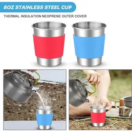 luxuskollektion Camping Geschirr Set Töpfe Pfanne Besteck 15-teilig faltbar & kompakt