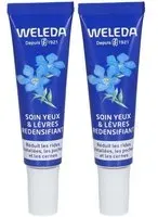 WELEDA Soin Yeux & Lèvres redensifiant Gentiane bleue et Edelweiss Crème Pour La Peau 2x10 ml