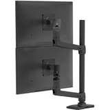 Ergotron LX Dual Stacking Arm Tall Pole Wandhalterung Schwarz