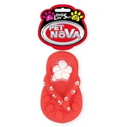 PET NOVA DOG LIFE STYLE Kauspielzeug "Flip-Flop" 15cm rot