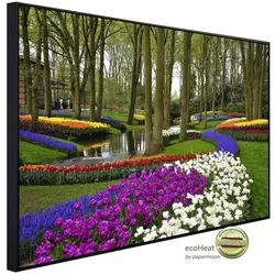 papermoon Infrarotheizung »EcoHeat - Tulpen im Keukenhof Park«, Matt-Effekt - bunt