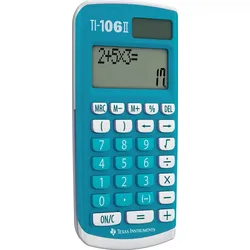 Texas Instruments TI-106 II Taschenrechner Tasche Display-Rechner Blau