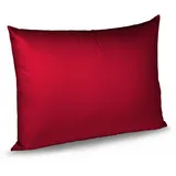 fleuresse Kissenbezug Satin 40 x 60 cm Rot Bordeaux