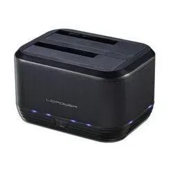 LC-Power HDD Docking Station für 2,5"/3,5"-SATA-HDDs und -SSDs