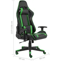vidaXL Gaming Chair 20480 schwarz/grün