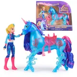 unicorn academy - Isabel und Einhorn River mit Bürste, ca. 12 cm große Originalfigur