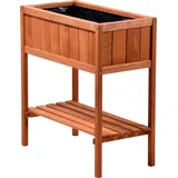 Dobar Hochbeet 76 x 40 x 80 cm Braun